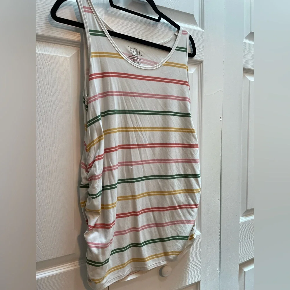 Time & Tru Maternity Stretch Tank Top Size Large - Picture 8 of 12
